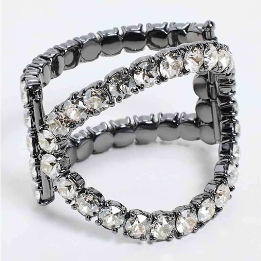 Tory Burch Crystal Cuff Bracelet NWT